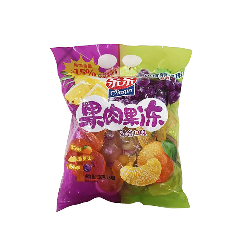 亲亲果肉果冻菠萝橘子葡萄味920g