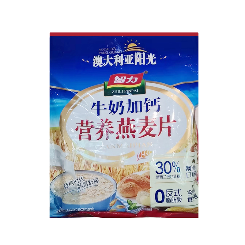智力牛奶加钙燕麦片525g