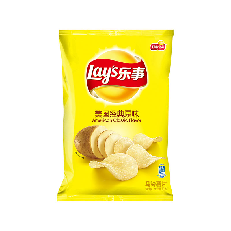 乐事美国经典原味薯片70g