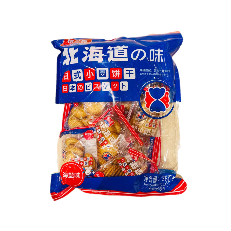 格兰娜海盐味日式小圆饼干360g