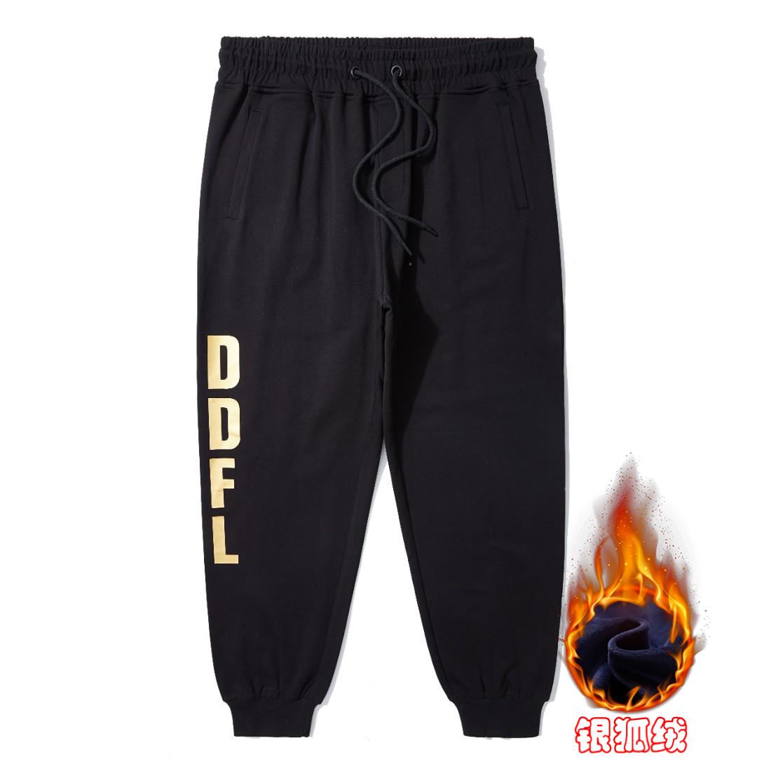 LIUGEJIA/六个加大码男款男士长裤卫裤运动裤加绒国潮宽松束脚款