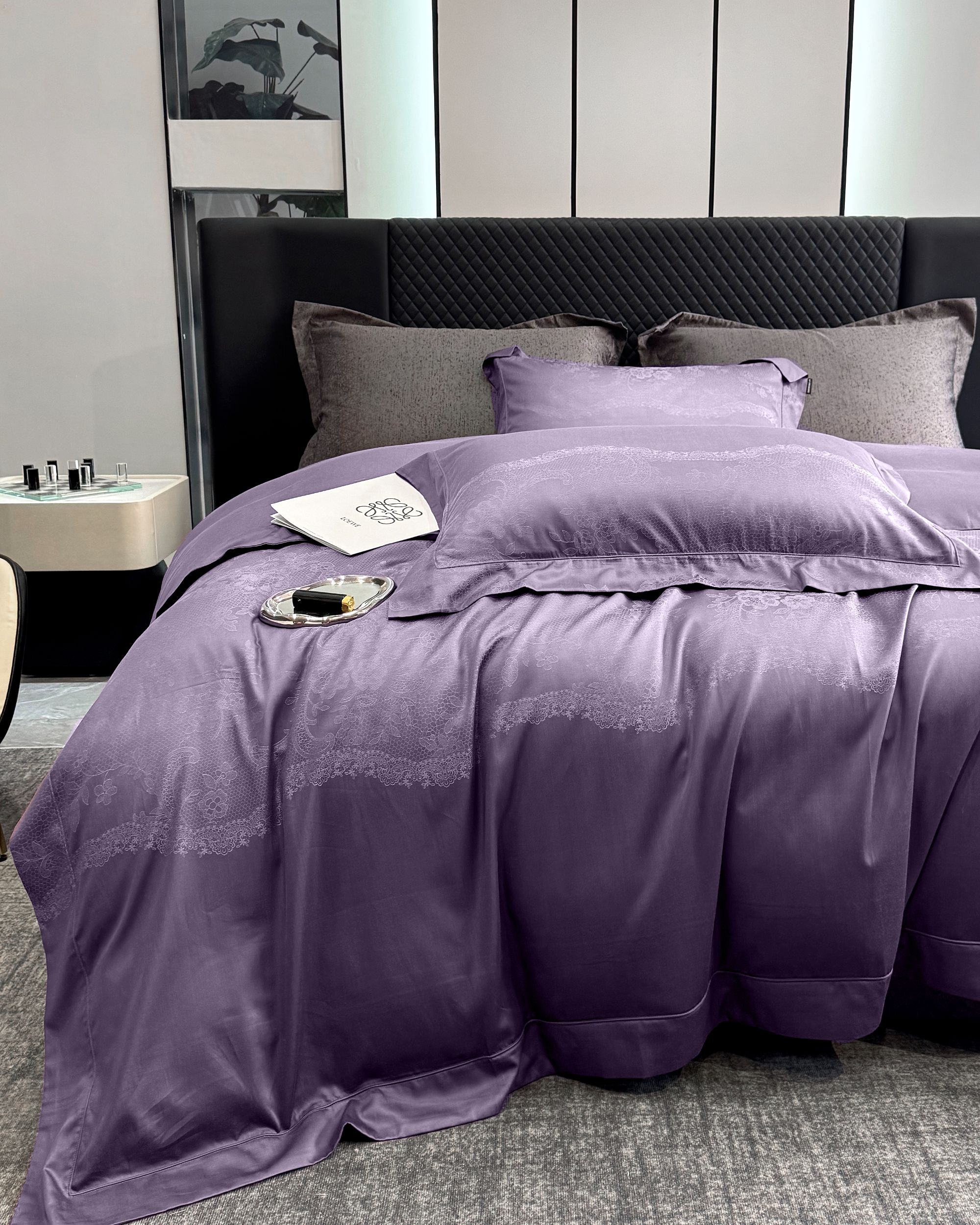 【安利家居】优雅清风 时尚简约轻奢天丝棉家用四件套套件床上用品