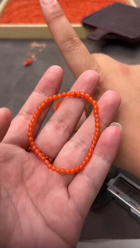 【闪购商品】南红玛瑙手串未镶嵌南红玛瑙 单圈 3mm