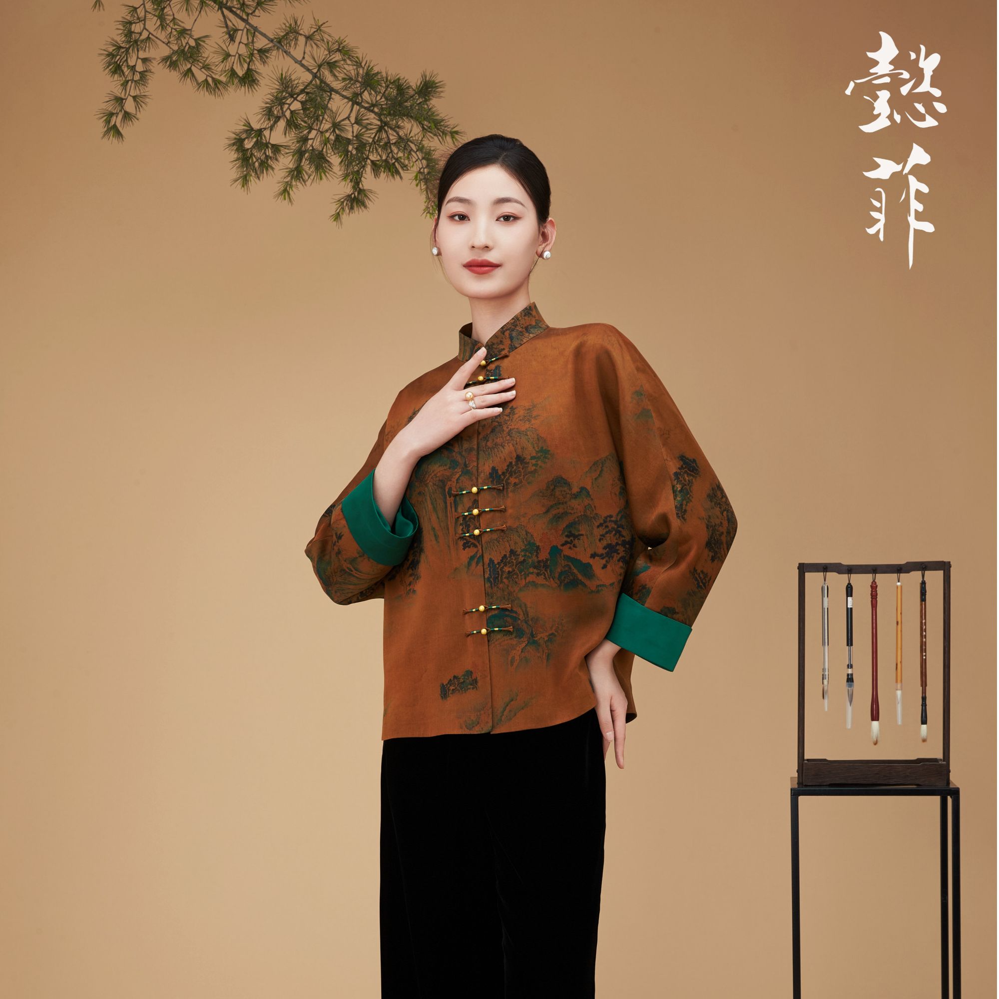 懿菲  上衣  江山如画  YF2431S086-S824022