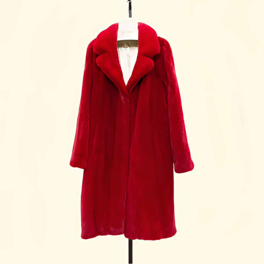 【工厂直销】进口貂皮大衣整貂女西装领长款全抽水貂皮草外套修身款