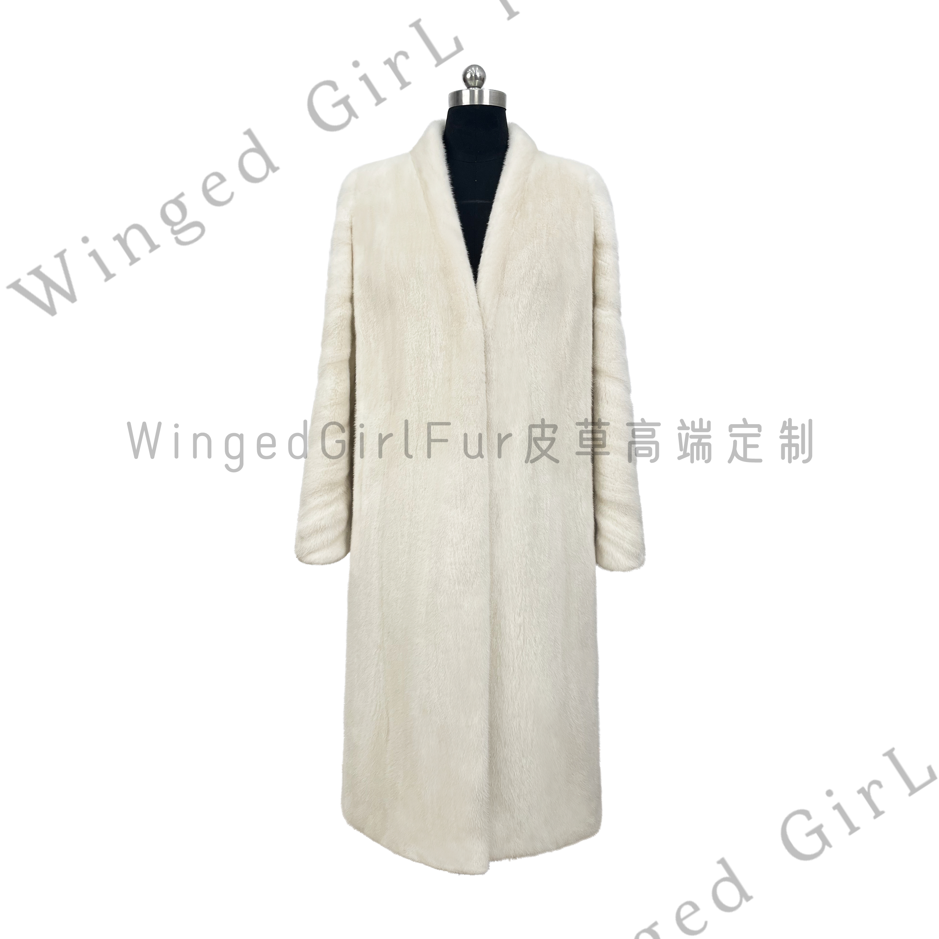 V领机开全抽刀简约百搭高级气质长款大衣