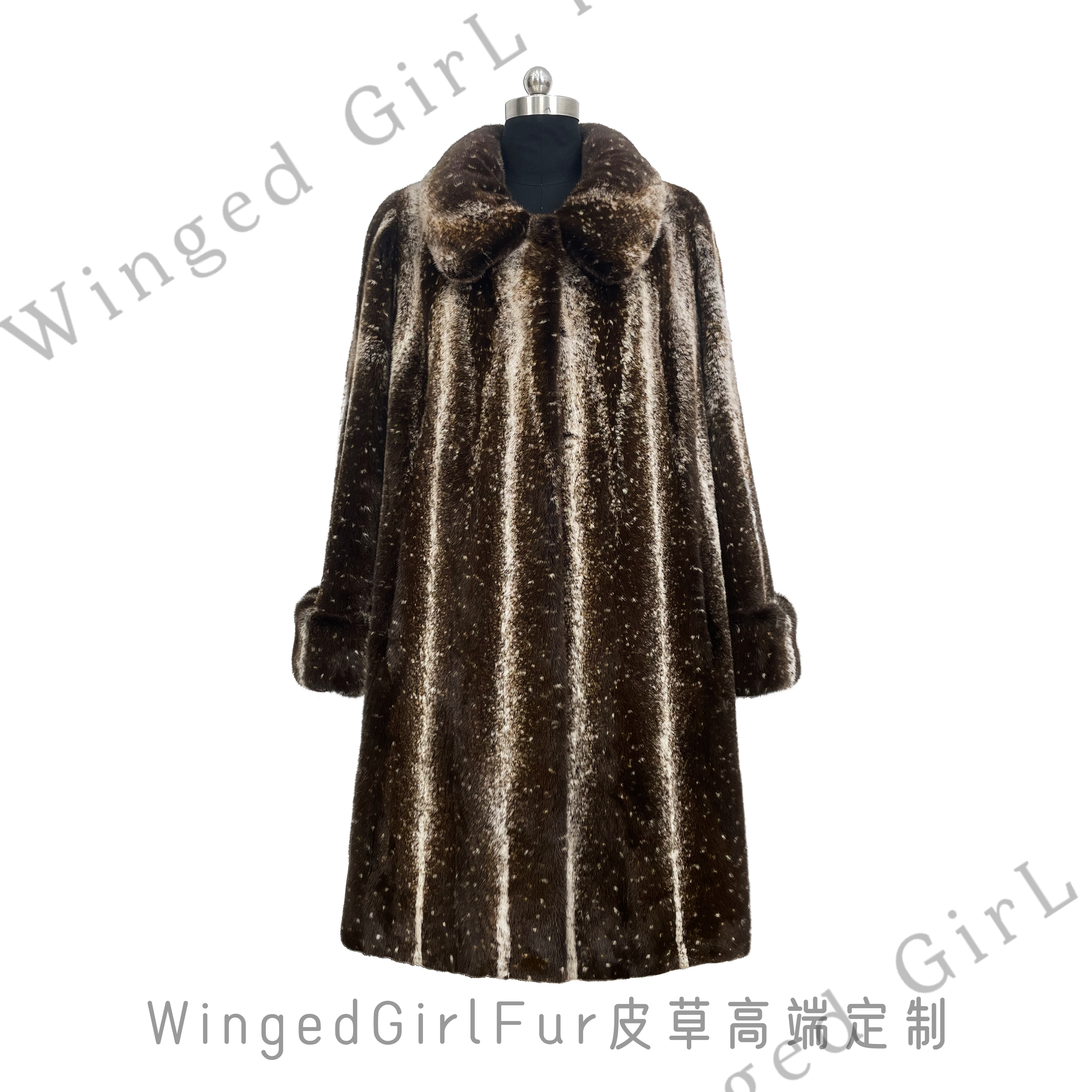 【在逃公主】新款冬整貂天鹅绒貂皮大衣女水貂毛