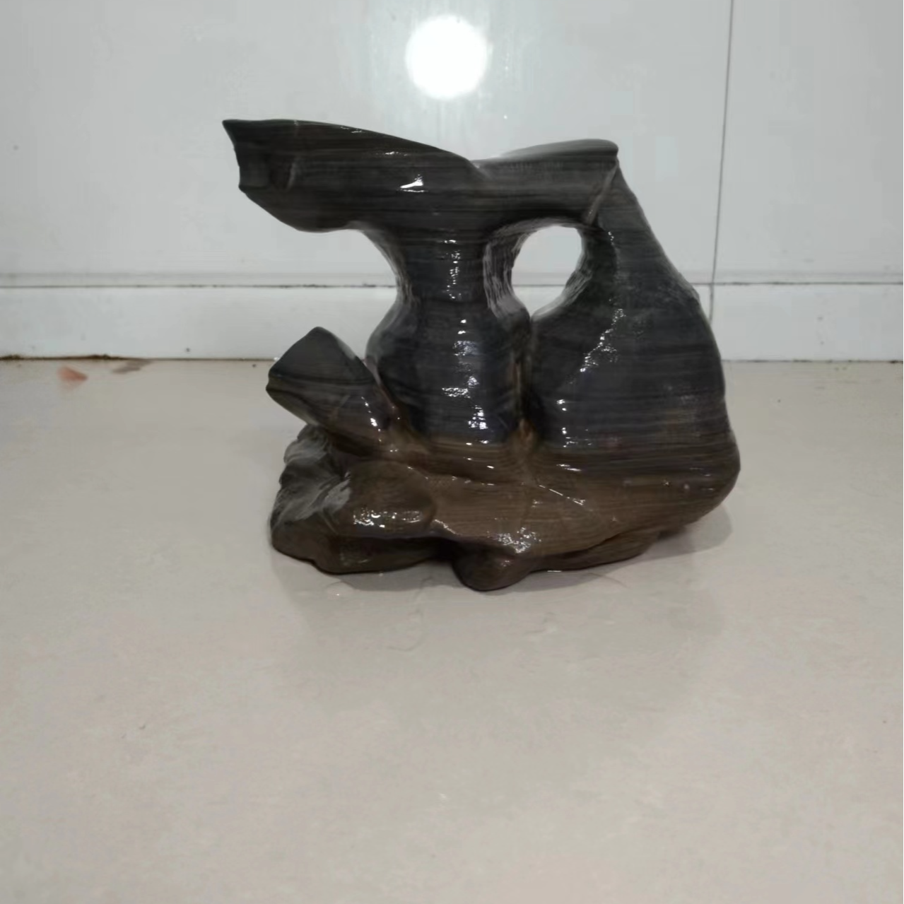 武陵石鱼缸造景家庭摆件，图片仅供参考