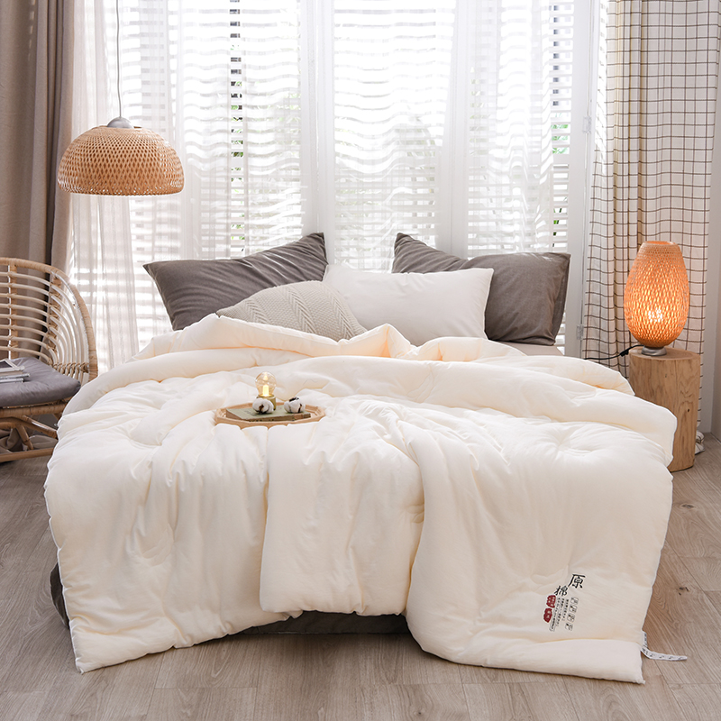A类原棉大豆纤维被空调被全棉柔软双人春秋被冬被加厚四季被