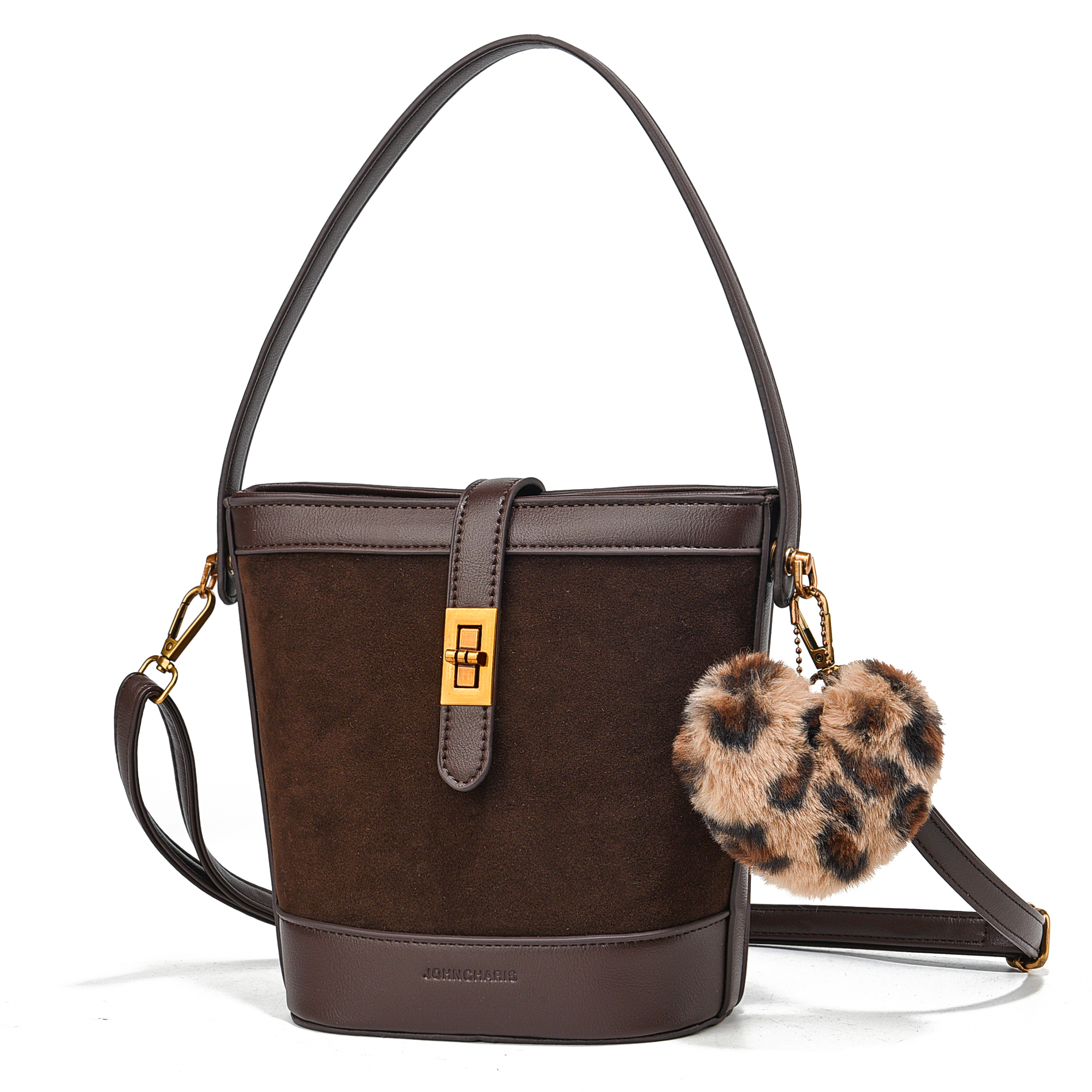 2025新款时尚女包网红水桶包女手提外出单肩斜挎包