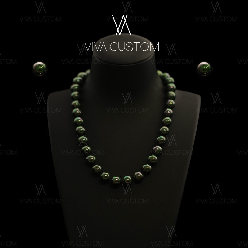 合金仿珍珠耳饰 时尚经典复古设计感流光溢彩碧珠套装◎