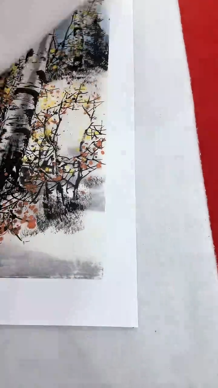 【闪购商品】绘画3平尺白桦林