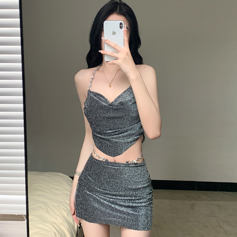 【星河】韩衍旗舰店高级感黑灰色性感遮肉显瘦沙滩温泉度假比基尼女