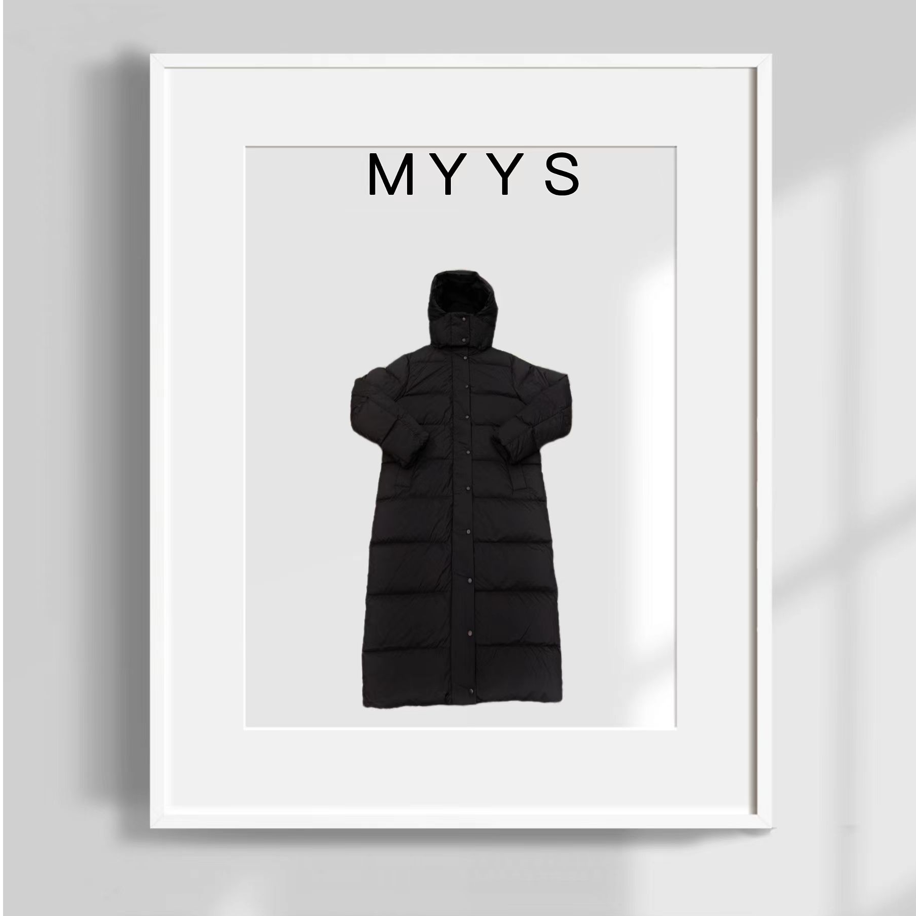 MYYS【羽.你相遇】时尚简约长款九格羽绒服-[衣长110cm]