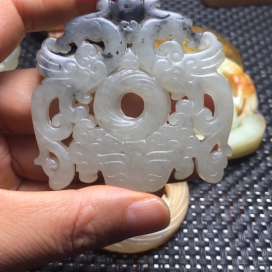 白玉菩提手串吊坠