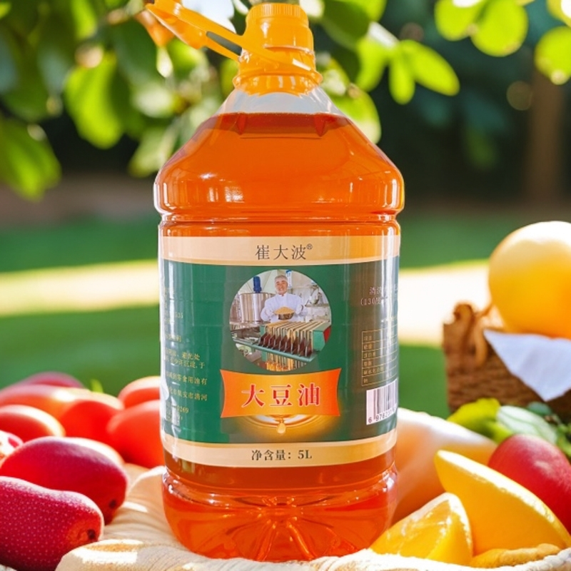 【简到零】非转基因大豆油 低温精炼物理压榨5升/桶净重9.2斤 笨榨