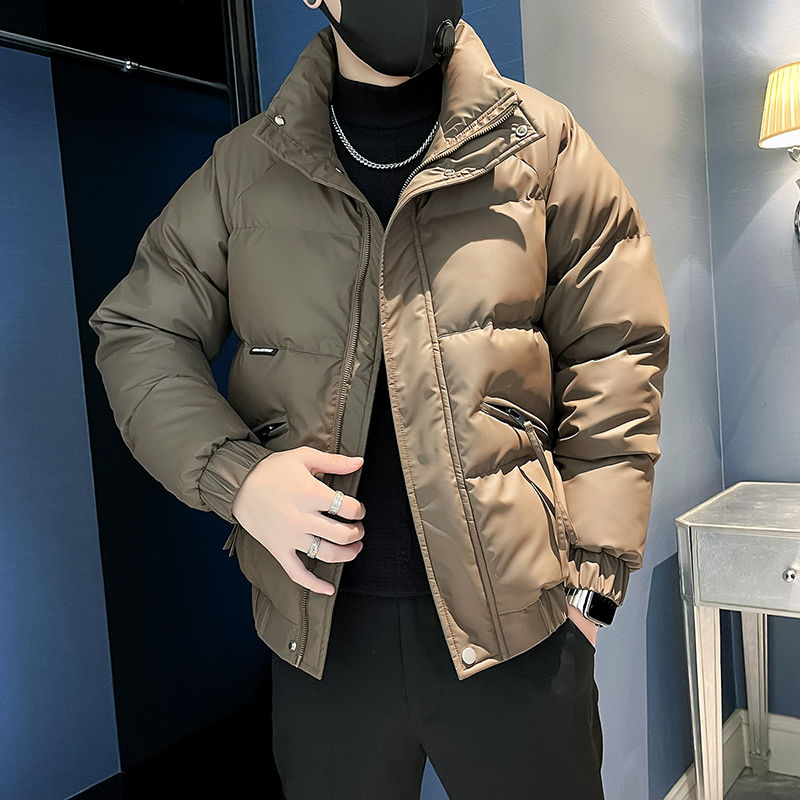 美拉德穿搭帅气棉服男士潮牌棉衣加厚棉袄子2023新款冬季男装外套