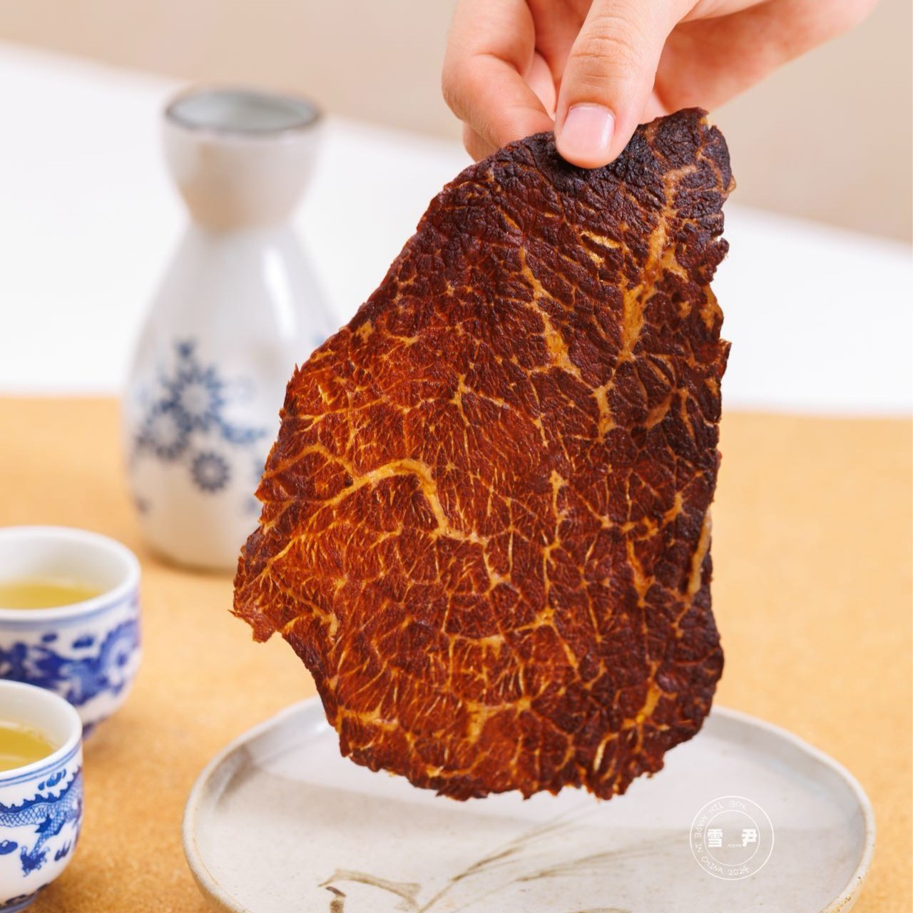 【谷物饲养 自带奶香】原切雪花和牛肉干（低钠盐牛肉） 50g