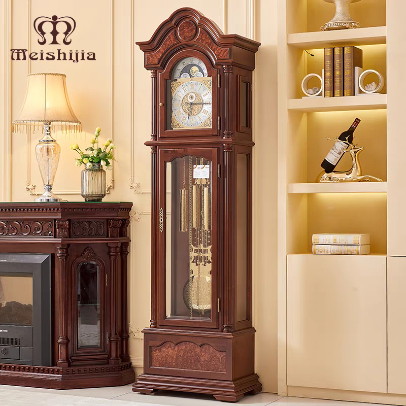 落地钟机械钟报时钟表创意时钟摆钟赫姆勒发条中