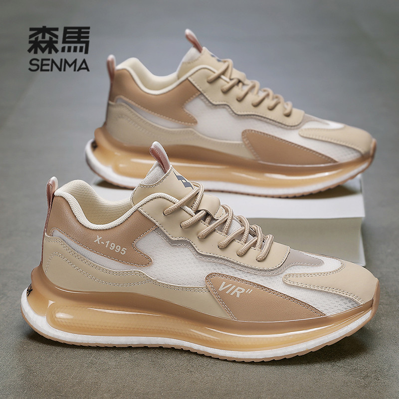 SENMA/森马男鞋新款潮流百搭时尚透气潮鞋男士休闲运动跑步网面鞋