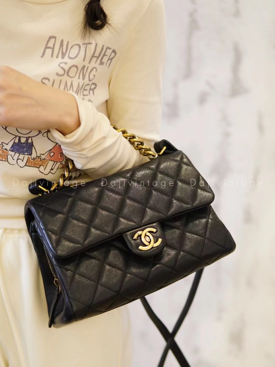 95新 Chanel/香奈儿 大吉中古/Chanel香奈儿孟买风琴斜挎包