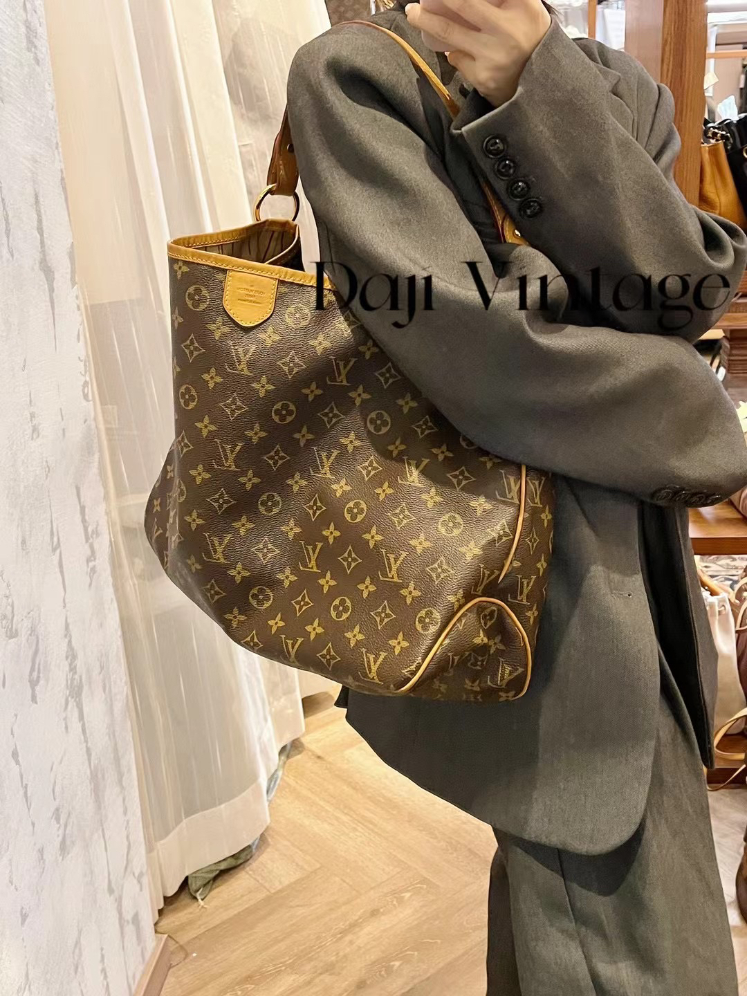 95新 LV 大吉中古3/Lv老花小号DF单肩包