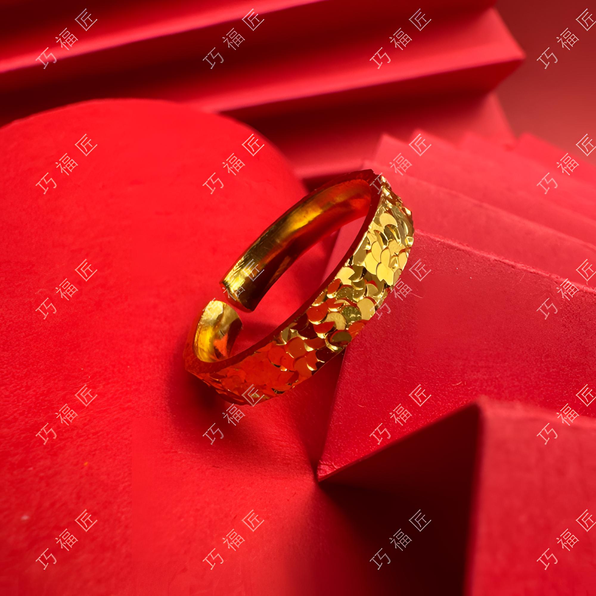 足银戒指 碎冰冰戒指百搭款气质时尚复古个性简约素款女款