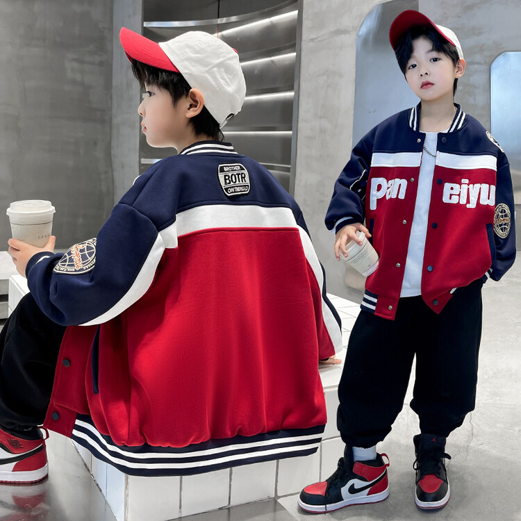 男童外套春秋款2024新款春装儿童中大童春季男孩帅气棒球服炸街潮