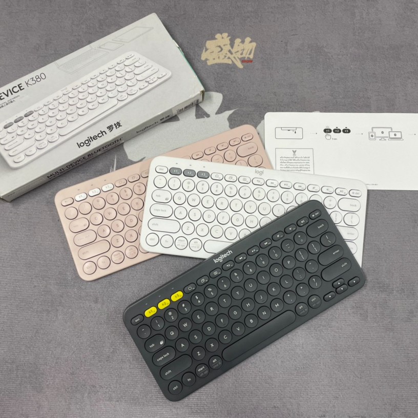 99新 Logitech/罗技 K380蓝牙键盘办公键盘 超薄电脑笔记本键盘 