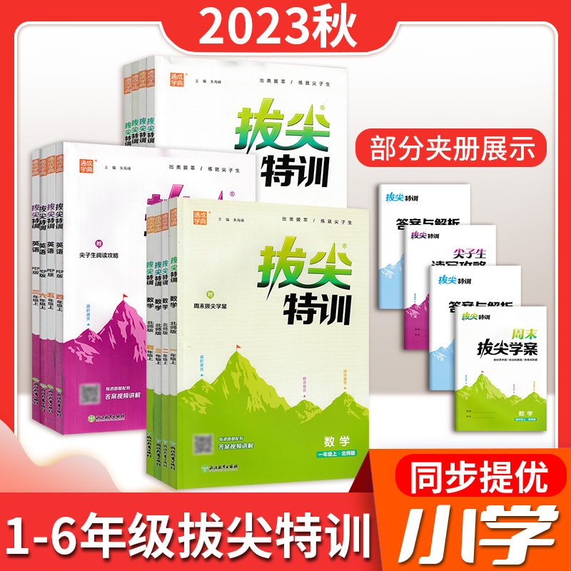 24版小学拔尖特训 上册  人教 外研 青岛  苏教 北师等