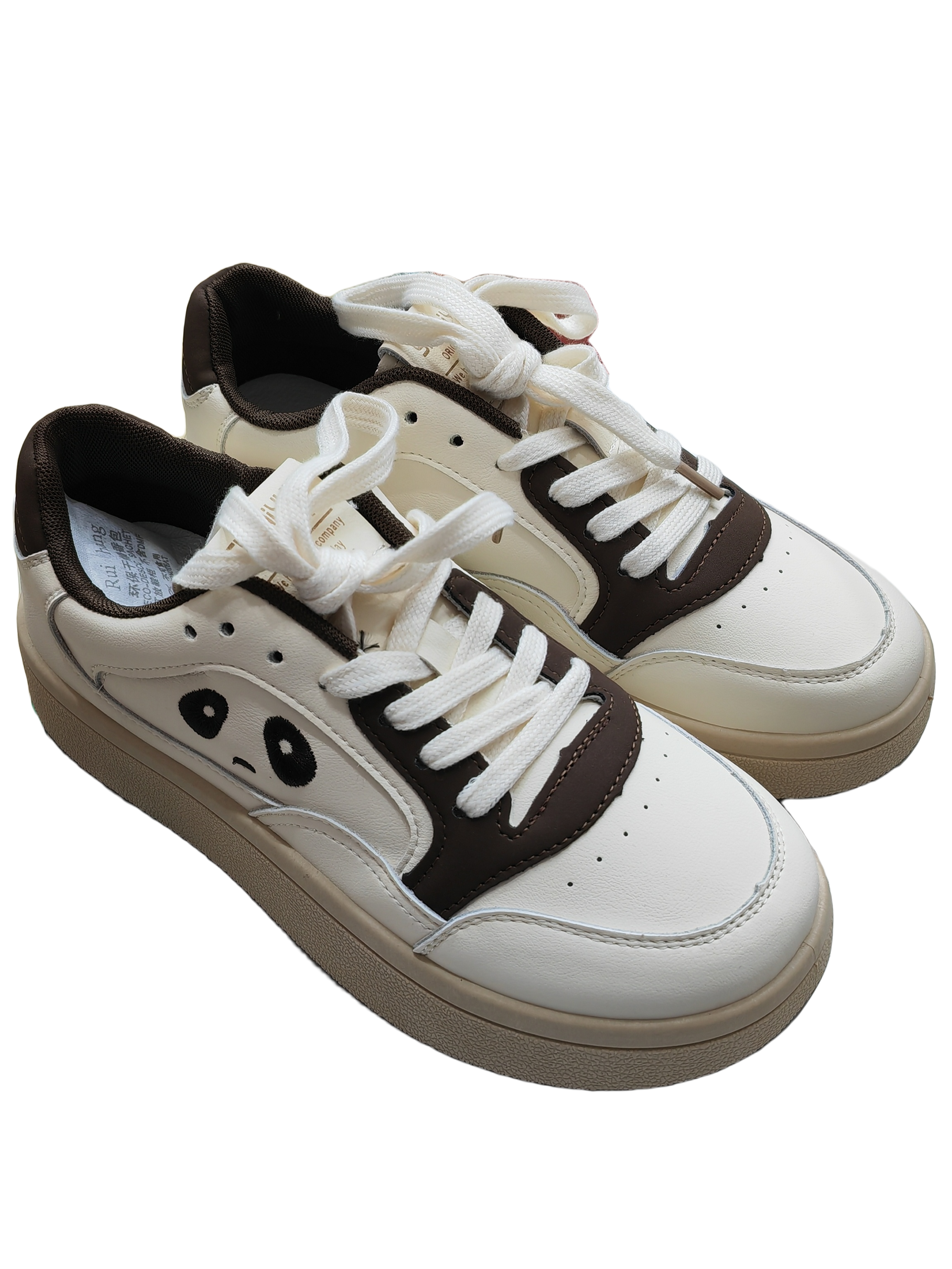 女鞋时尚百搭平底环保复古春季小众厚底ins低帮韩版真皮学生秋季