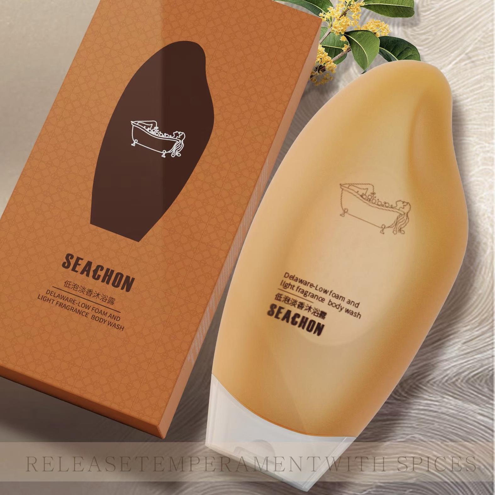 SEACHON白茶清香清爽留香沐浴露400ml