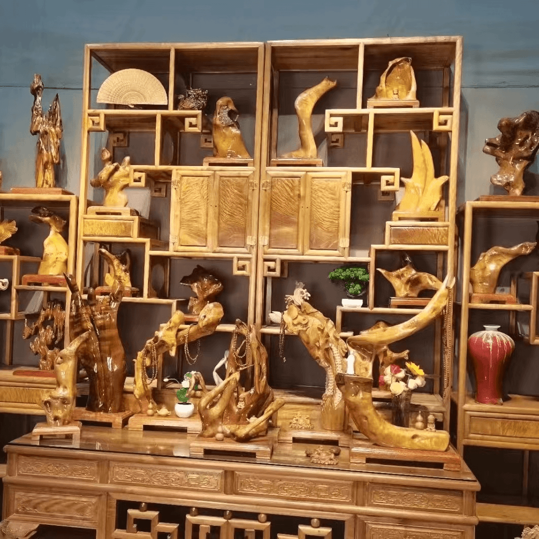 金丝楠木小叶桢楠摆件