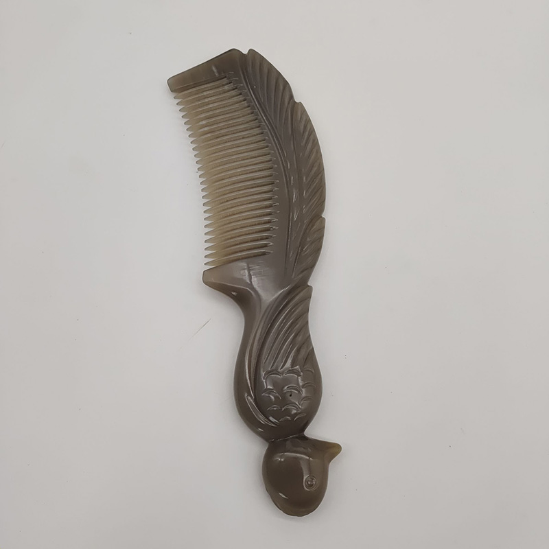 百元拍品正宗家用纯手工牦牛角梳水牛角梳牛角制品按摩莲蓬防静电