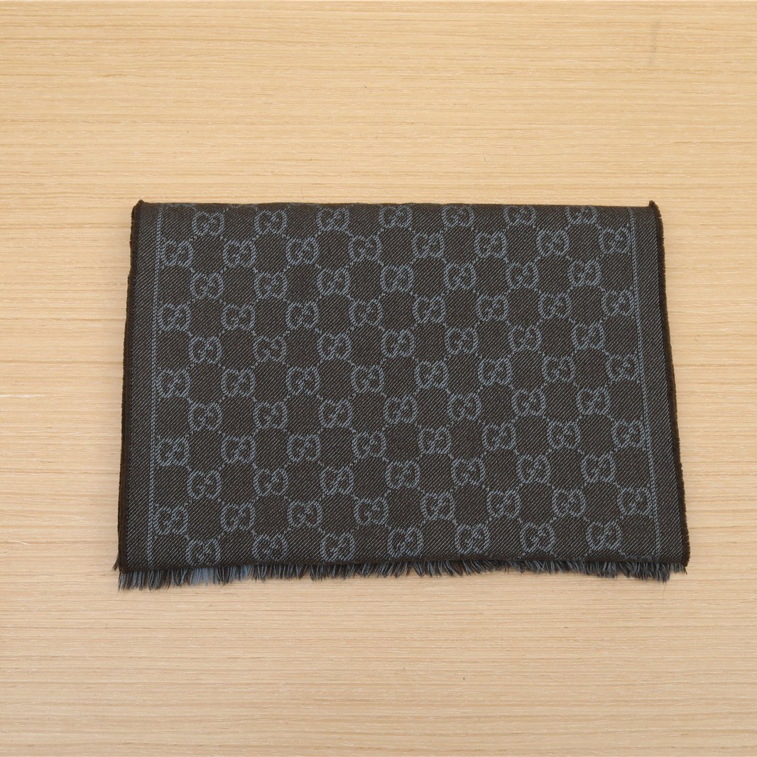 99新 GUCCI/古驰 羊毛 围巾 老花P221754687