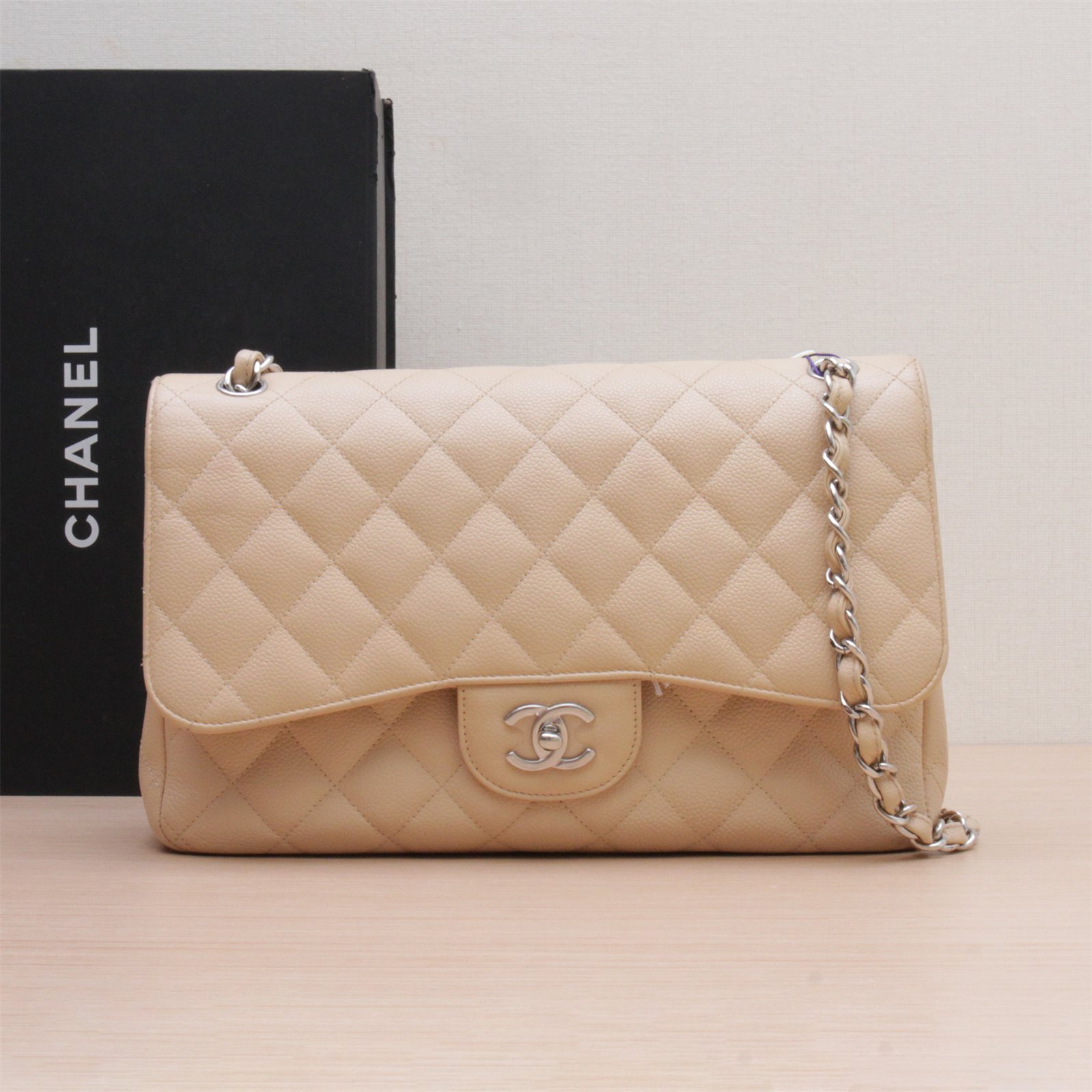 95新 Chanel/香奈儿 【精选】CF 口盖包 JUMBO黄15开 P213968275