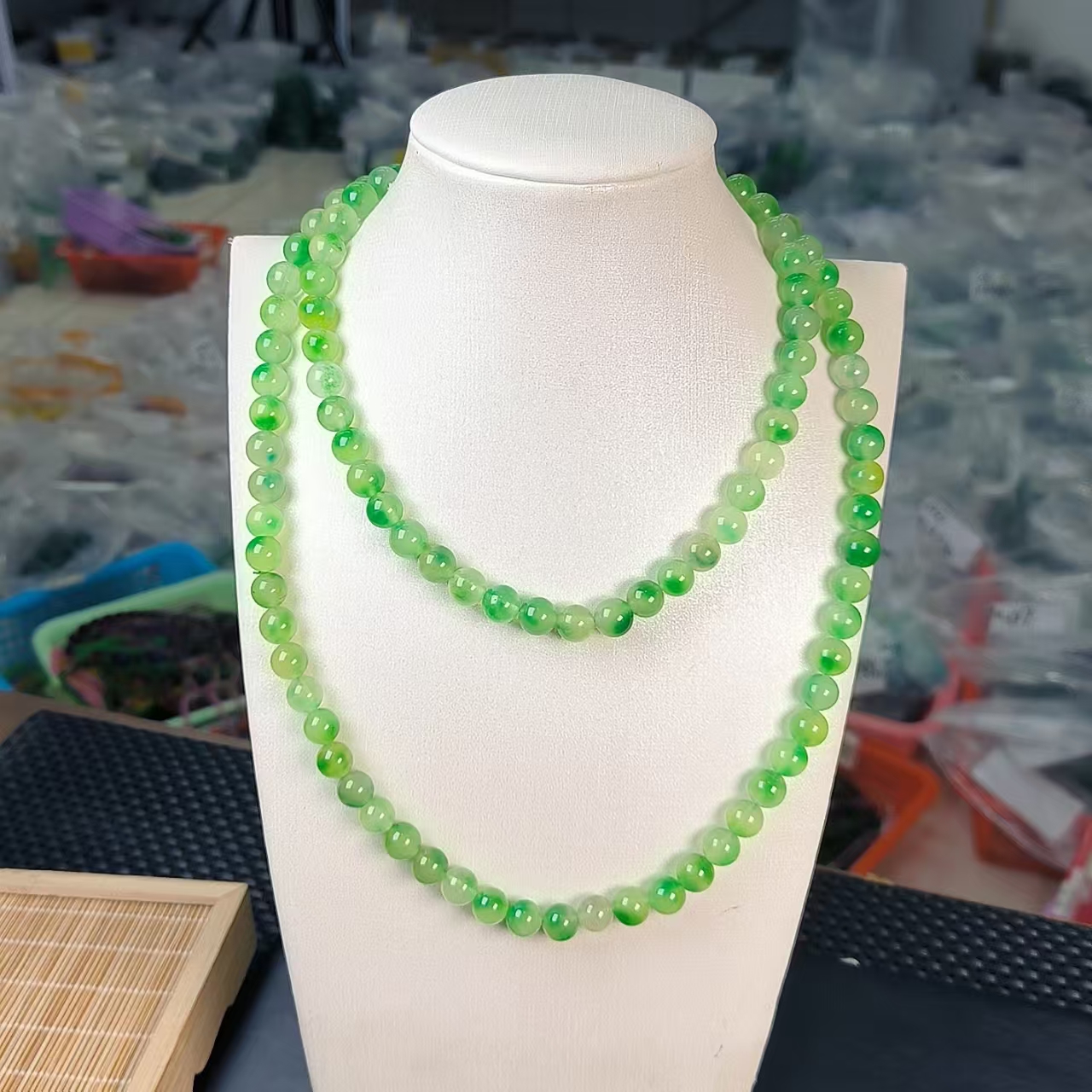 (聚宝严选）A704绿飘花妈妈链108百搭素款妈妈款时尚精美