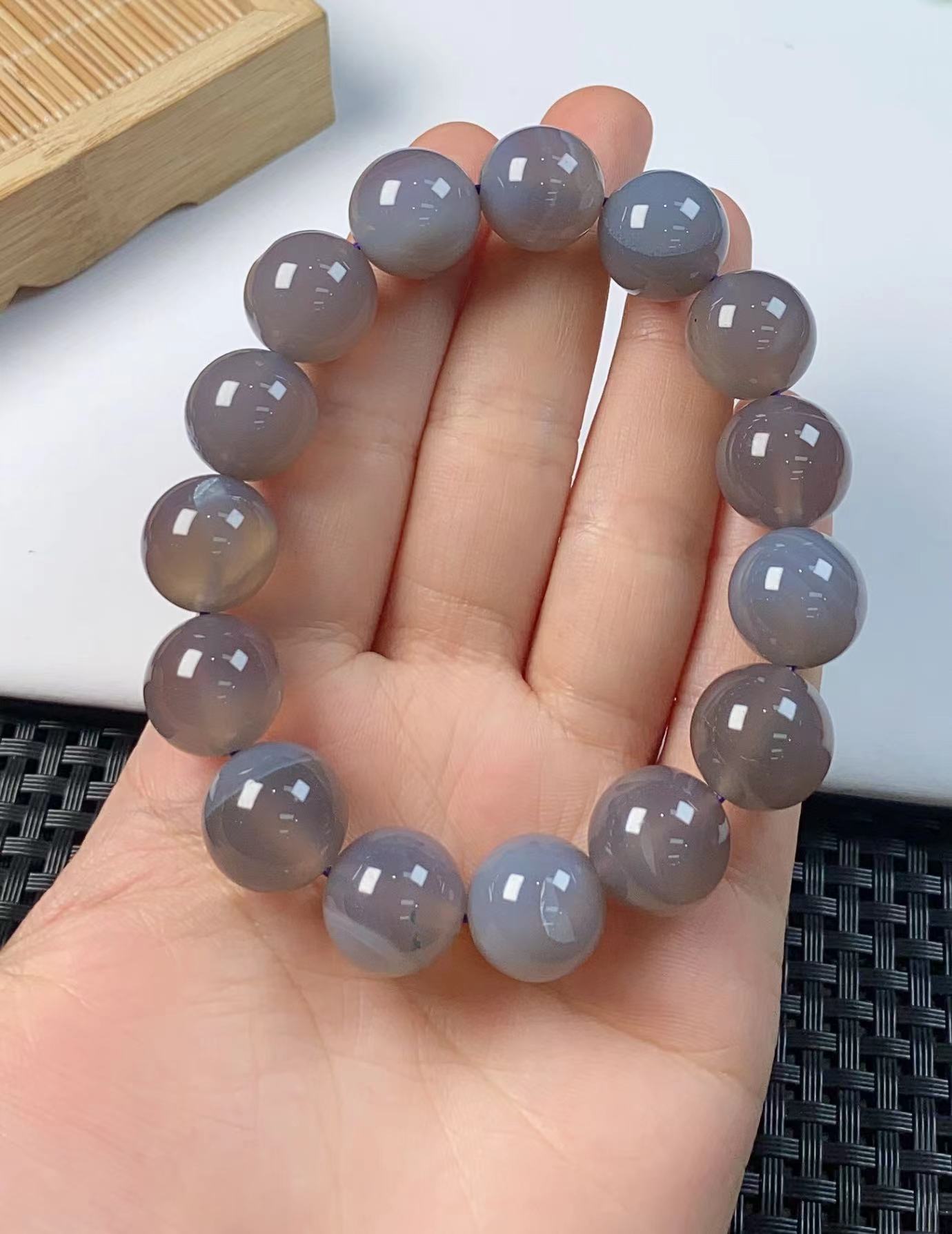 （聚宝严选）A263烟紫H手串14妈妈款时尚精致精美百搭