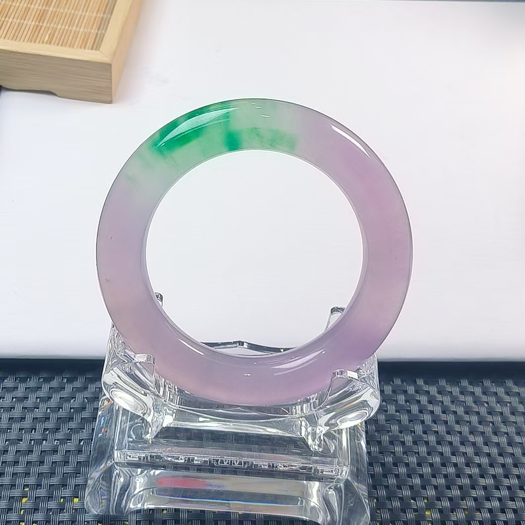 紫绿粗精美雕刻气质男女同款百搭精致奇石