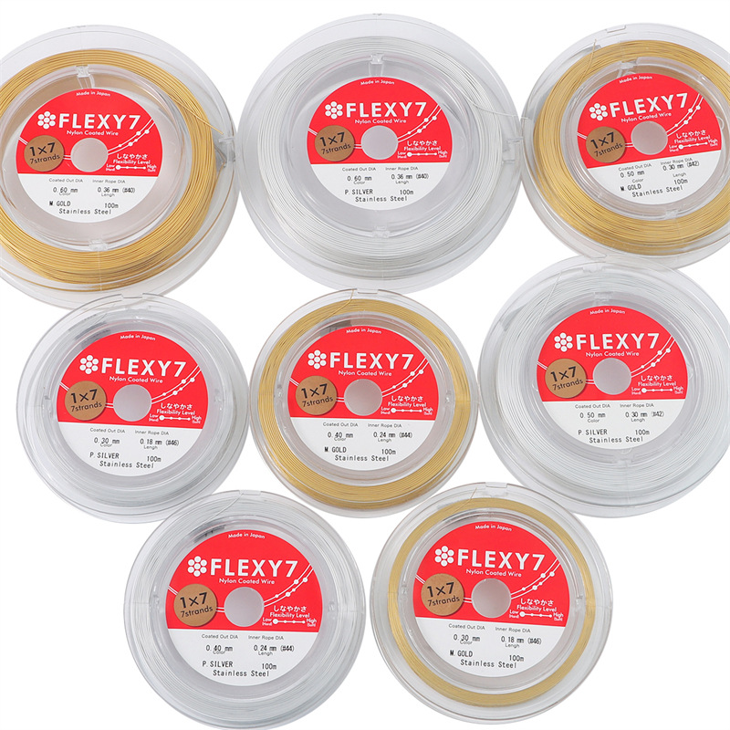 日本进口钢丝软线珍珠颈链项圈手链耳环串珠线 创意纯手工diy饰品