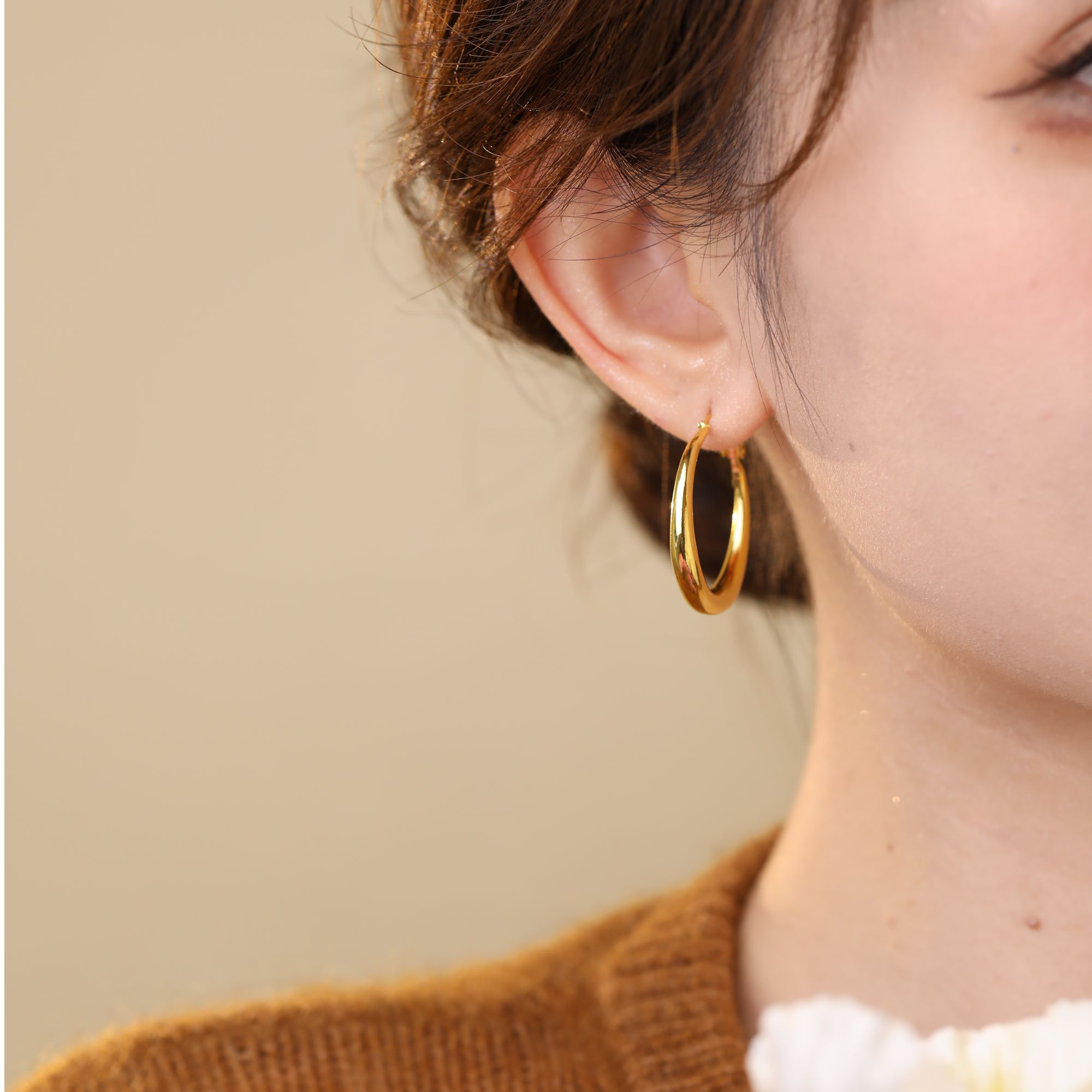 【圆环耳圈】轻奢原创设计耳环高级感耳扣精致简约气质