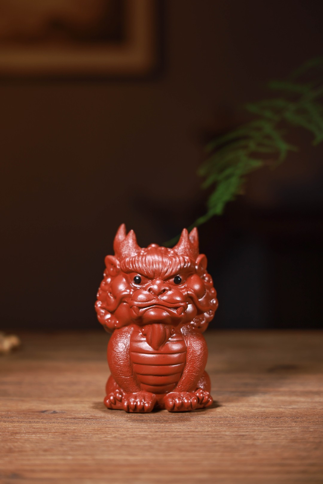 紫砂大红袍茶宠紫砂茶宠龙年贺岁小龙茶宠喜庆朱泥手工制作