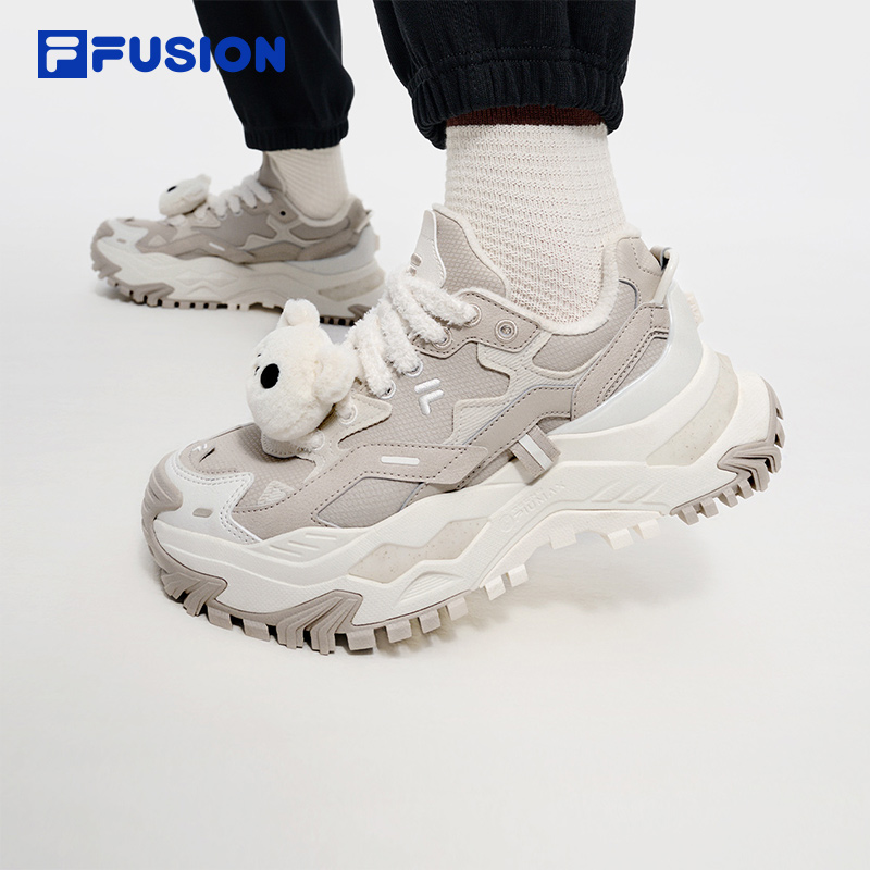 Fila/斐乐时尚潮流新款爆款加绒硬糖鞋女鞋冬季休闲老爹鞋运动鞋 