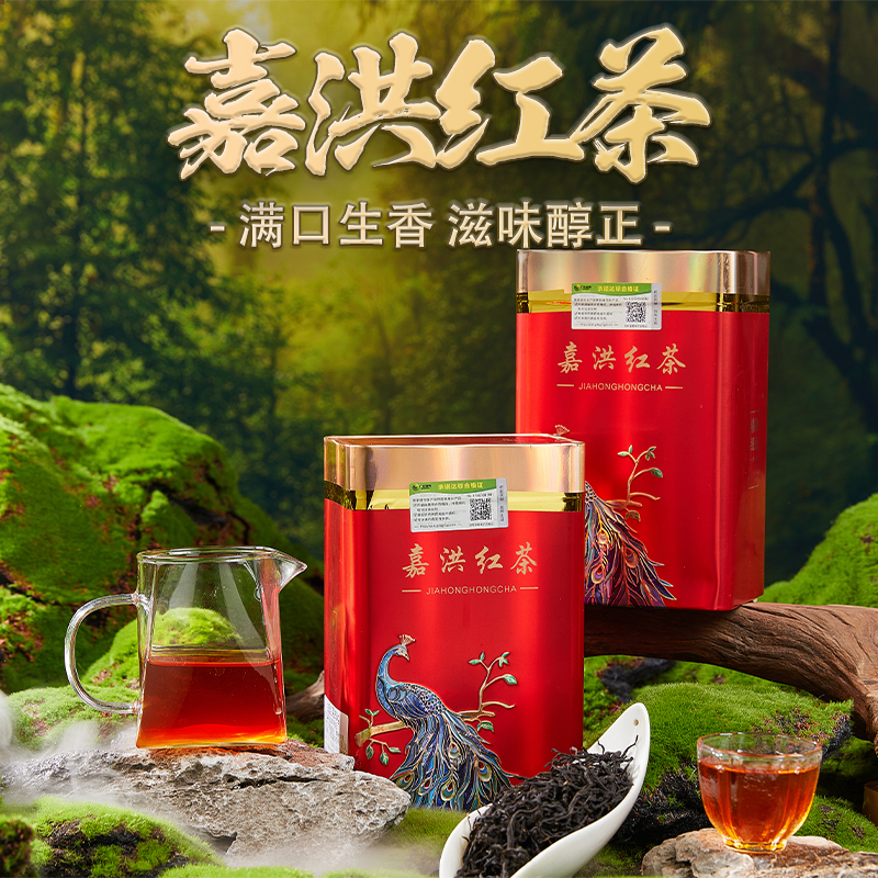 广东梅州北斗客家高山红茶新茶山蜜兰香茶叶精选好茶罐装礼盒装