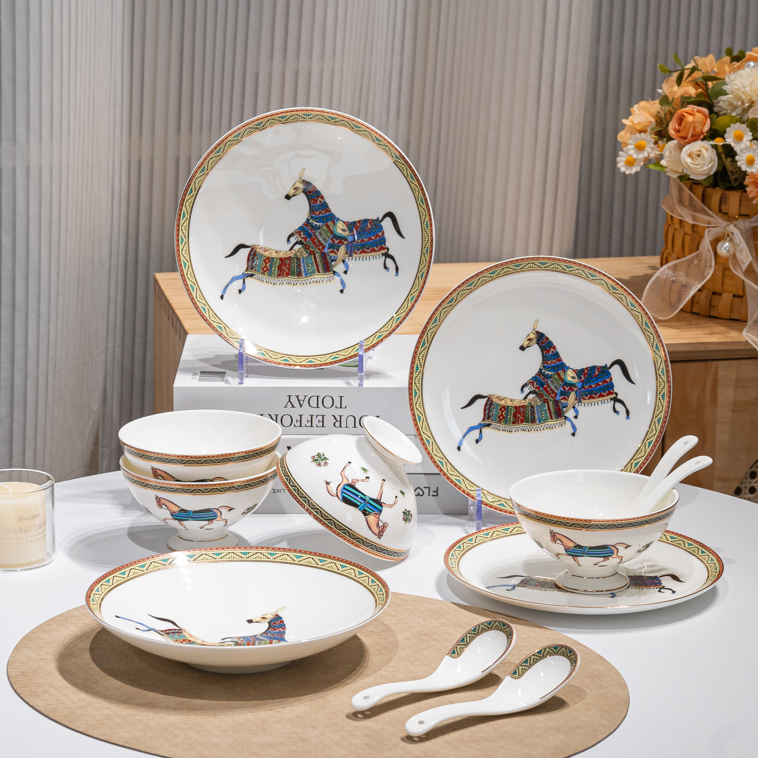 【高骨瓷餐具】家庭版16头高骨瓷餐具系列