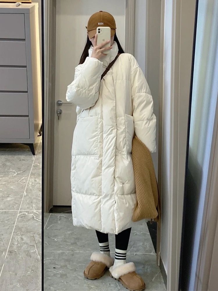 波司澄羽绒服新款爆款羽绒女士女款季年衣中长款过膝韩版宽松加厚