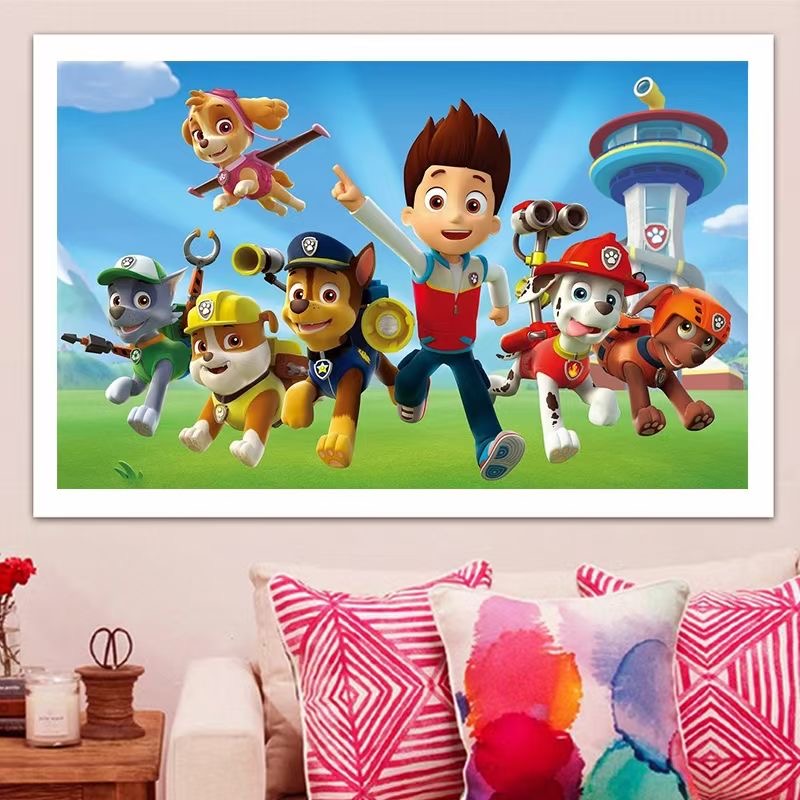 汪汪队  十字绣蒙娜丽莎59色109*66【送工具包+绷带+线蜡】