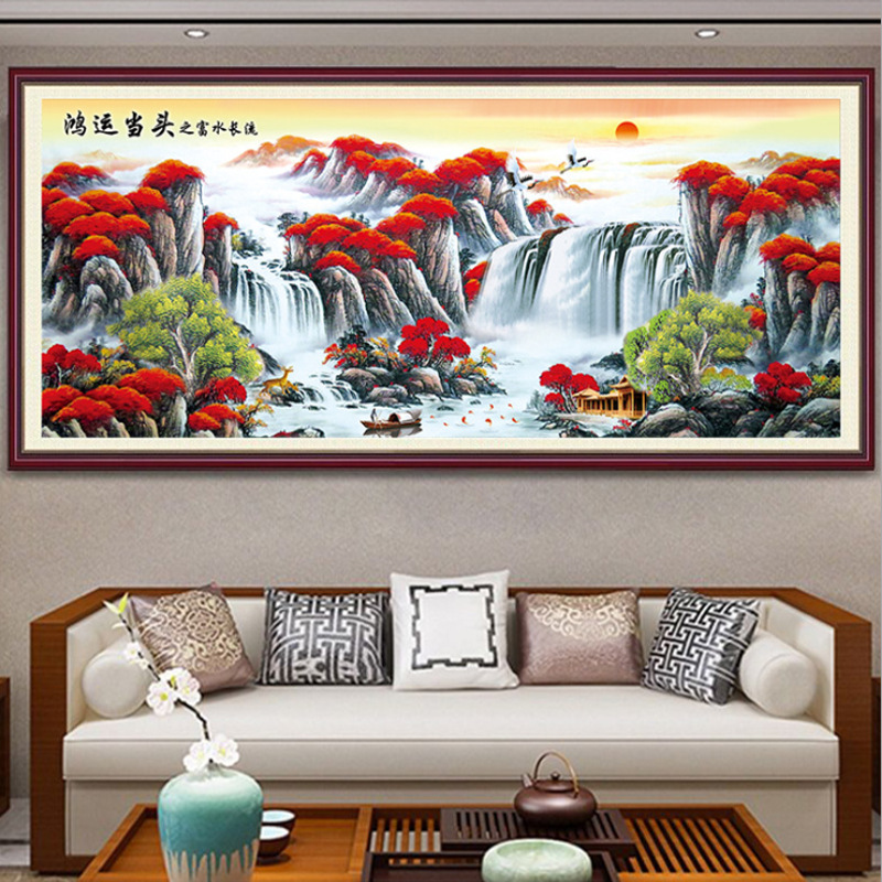 鸿运当头 十字绣蒙娜丽莎60色【送工具包+绷带+线蜡】