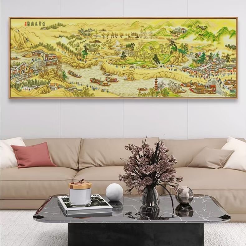 康熙南巡图  十字绣蒙娜丽莎48色【送工具包+绷带+线蜡】