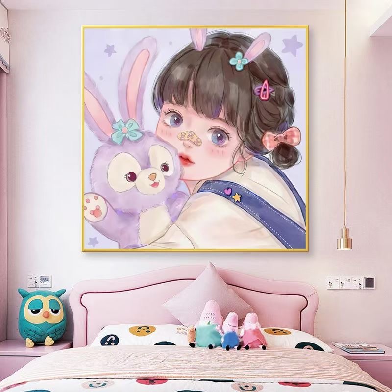 星黛露女孩  十字绣蒙娜丽莎35色60*60【送工具包+绷带+线蜡】